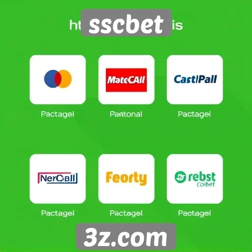 Métodos de pagamento disponíveis no sscbet